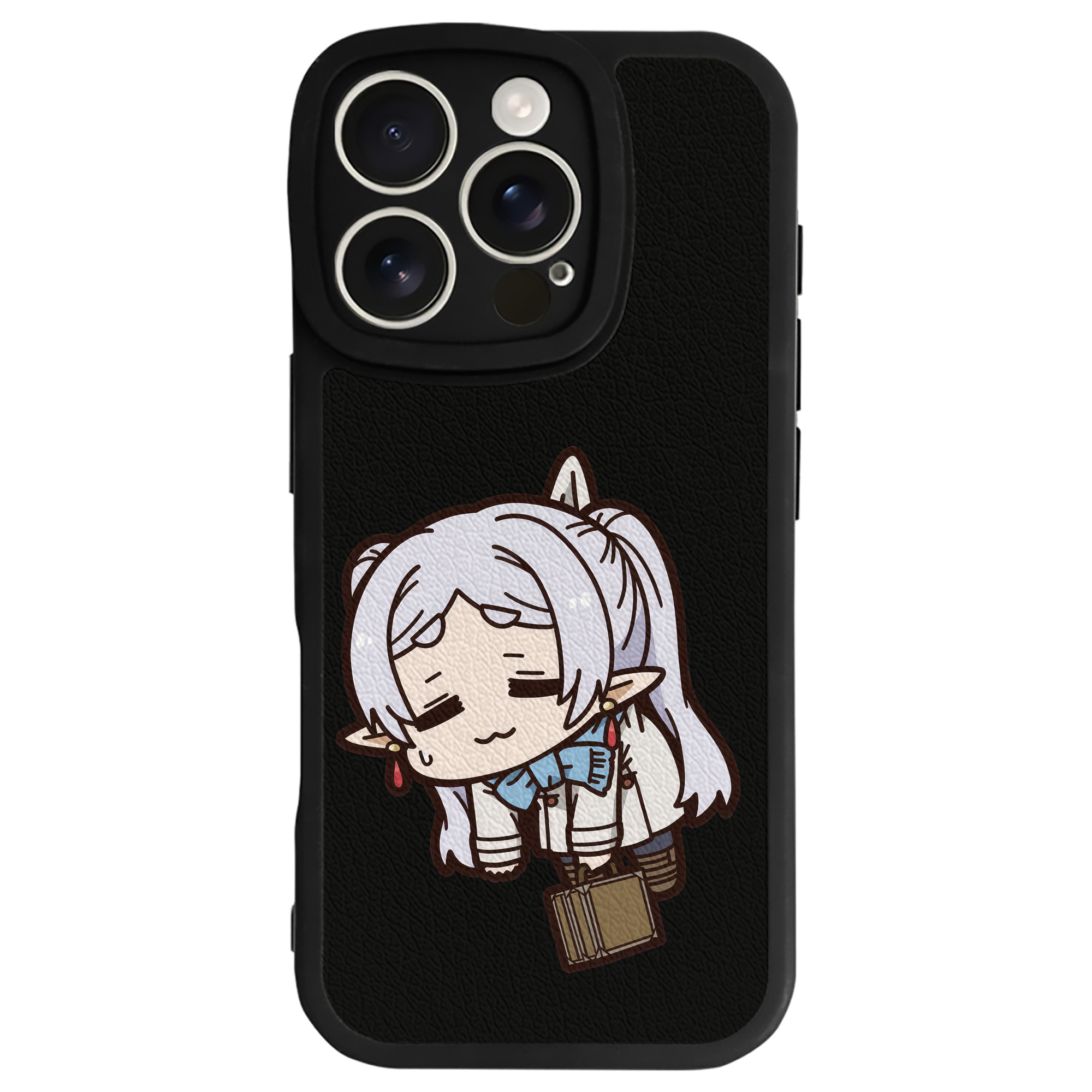 （画像用） 葬送のフリーレン Frieren 【iPhone 16シリーズ対応】シリコンスマホケース（レザー調） 材質：シリコン